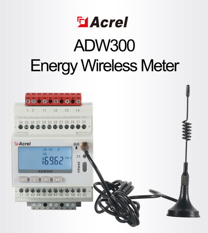 Acrel ADW300 wireless remote reader meter for the Lora nettwork 3 phase smart meter iot